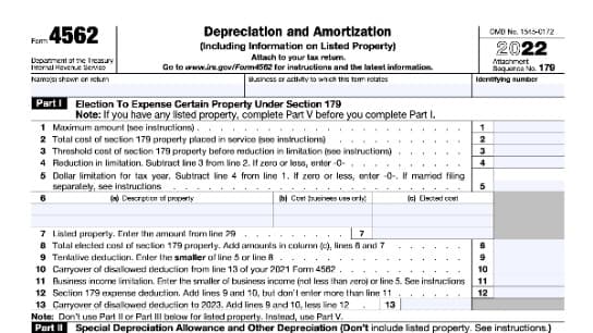 IRS Form 4562 Fundamentals
